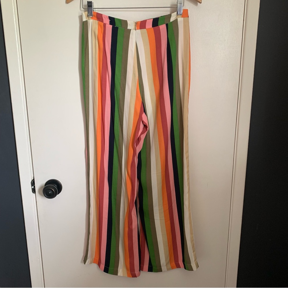Reformation Clare Pant Rainbow Stripe Small 6P